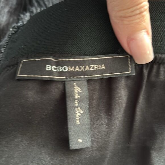 BCBGMaxAzria Black fringe Mini Skirt, S - Picture 8 of 9